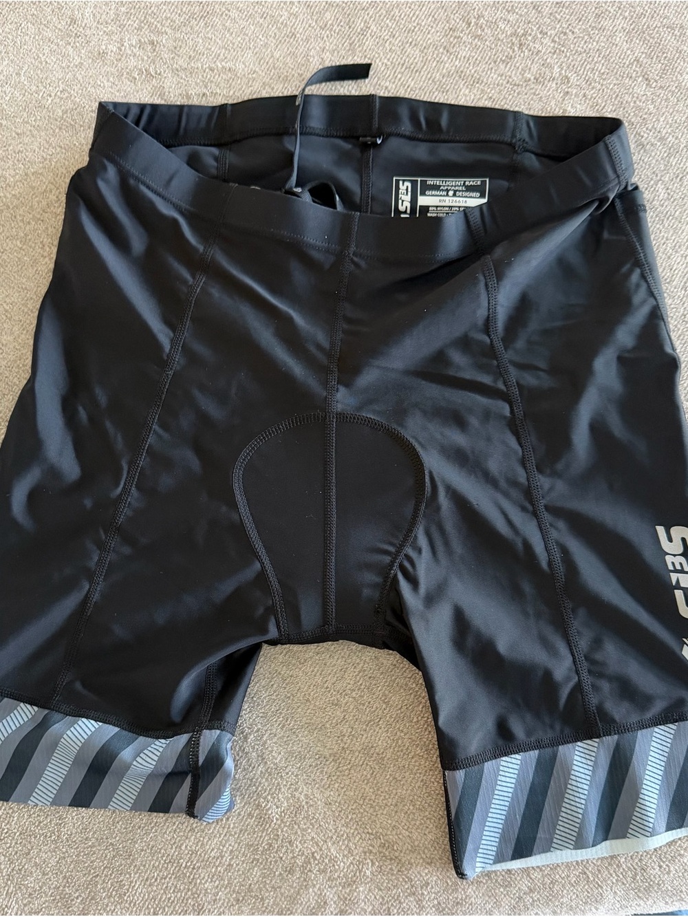Men's Black Padded Cycling Shorts - Picture 1 of 2